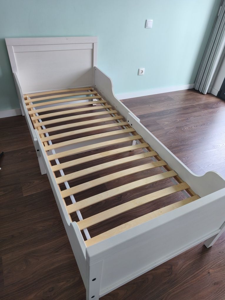 Cama Criança extensível Ikea sundvik e colchão espuma