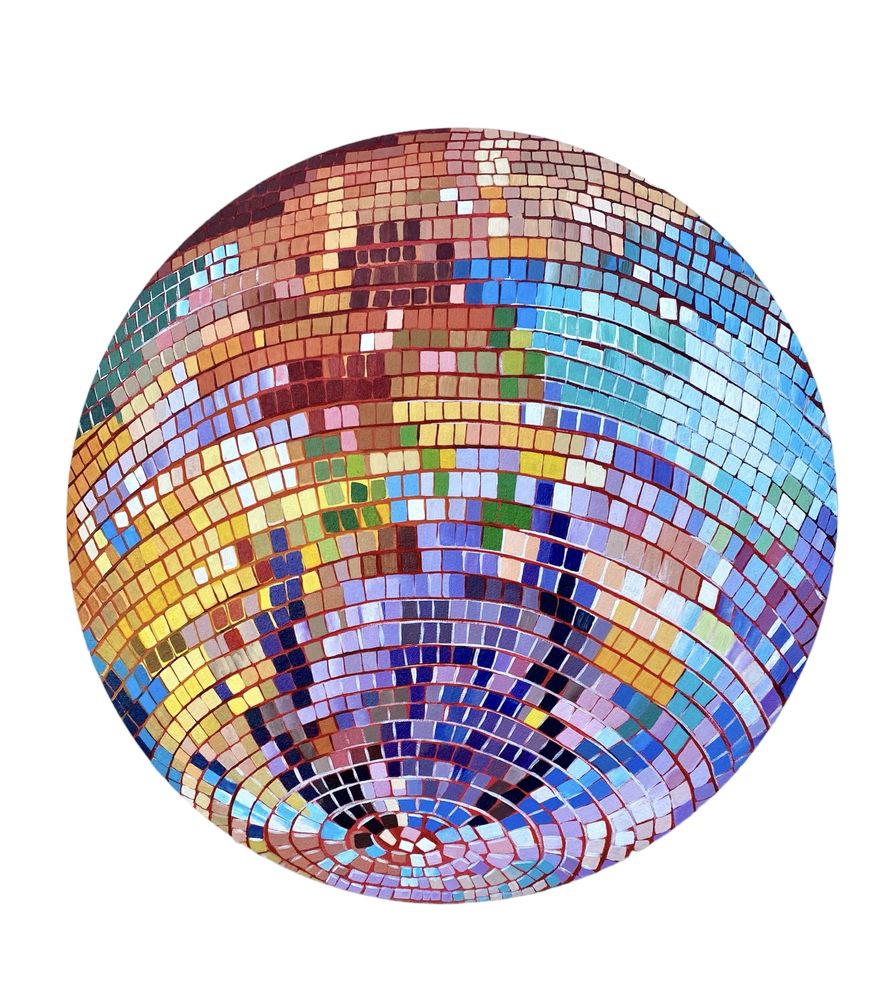 Интерьерная картина диско шар disco ball