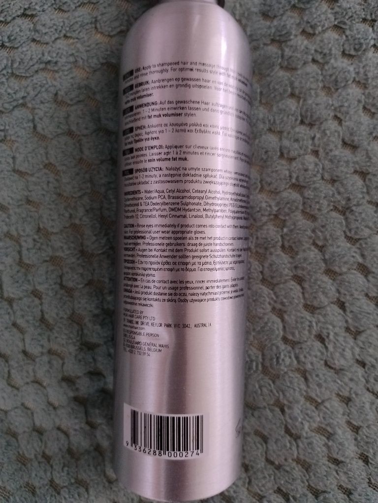 Fat muk volumising conditioner Odżywka zwiększająca objętość