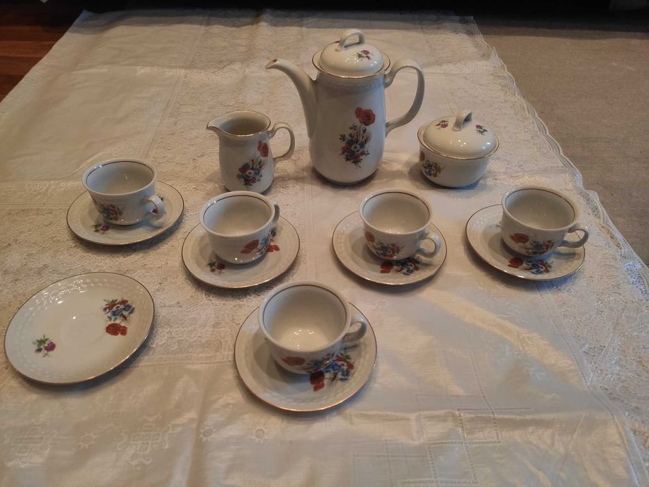 Кофейный сервиз Кахла, ГДР,  на 6 персон.