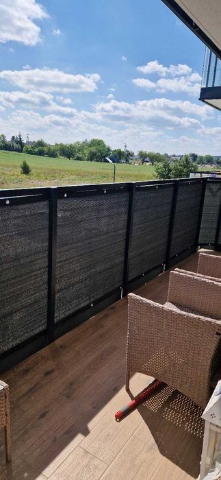 NOWA OSŁONA Na Balkon 95% Grafit 0,9x7m MATA Taras Przeciwsłoneczna UV