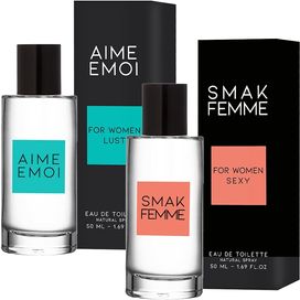 Perfumy z feromonami dla Kobiet Smak + Aime Emoi for women - 2x50ml