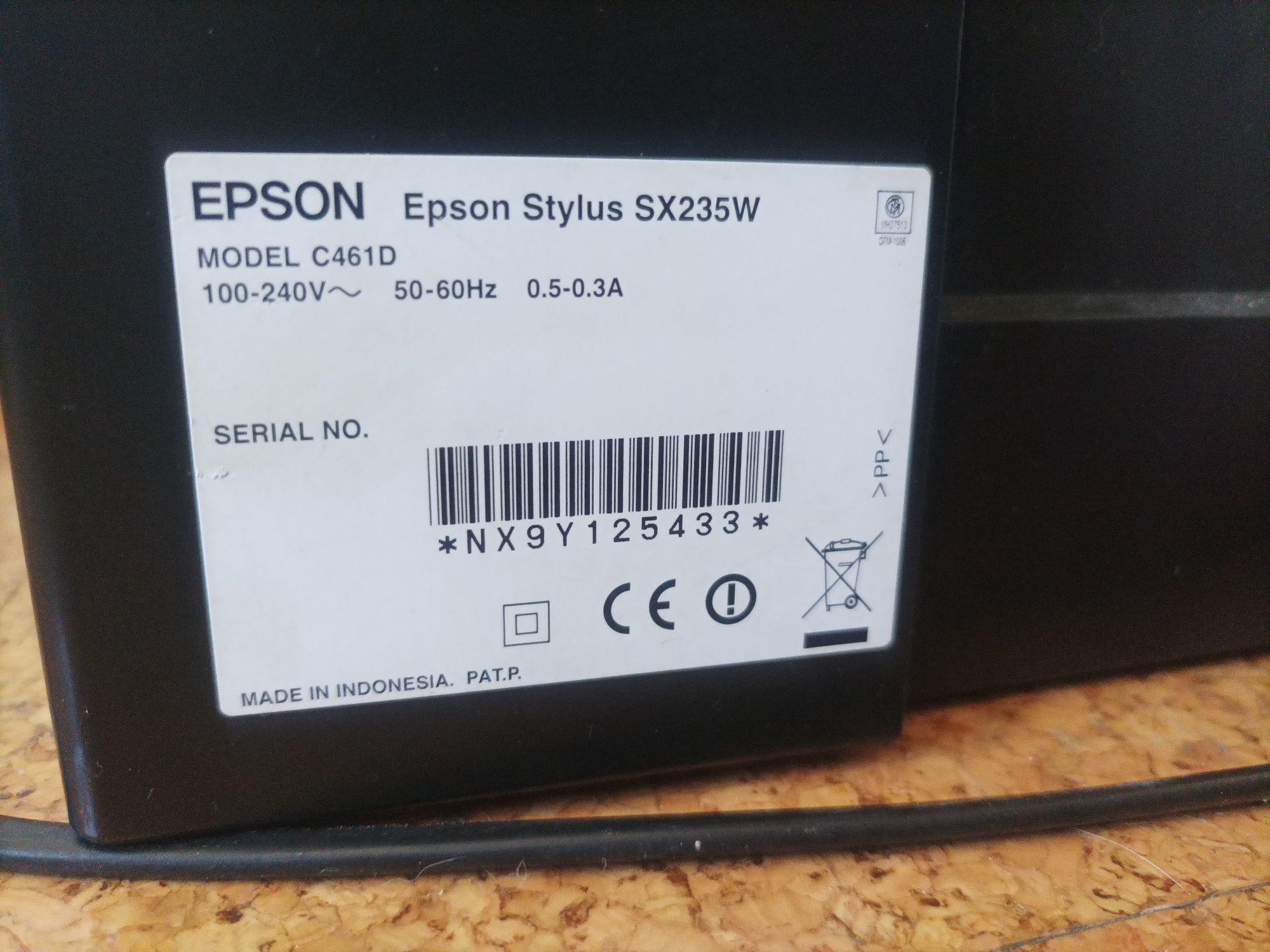 Multifunções Epson SX235W Wireless