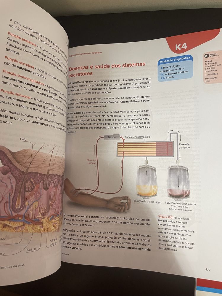 manuais parte 1 e 2 de ciências de 9 ano