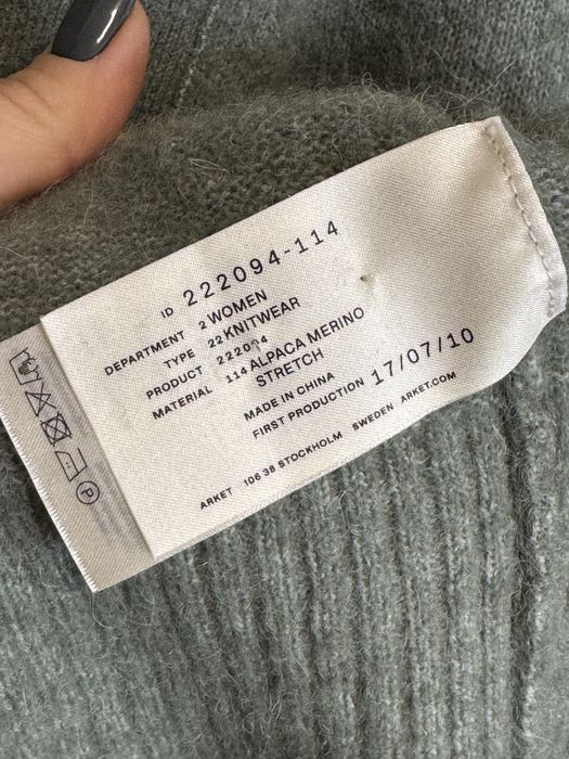 Стильний кардиган arket, суміш альпаки та мериносової вовни