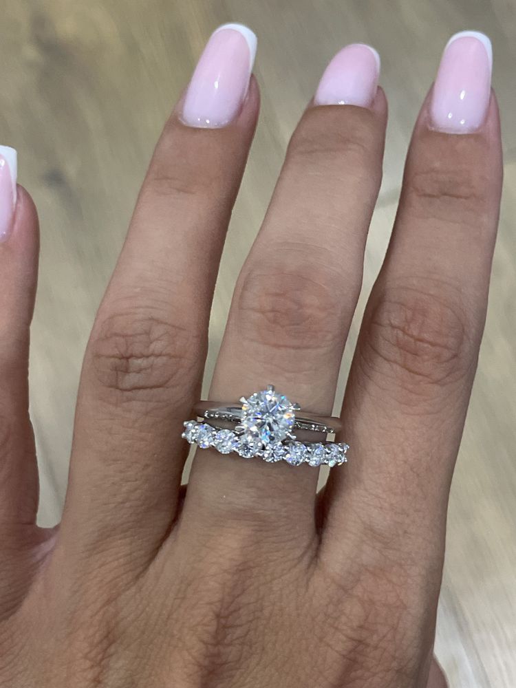 Полудорожка на 9 муассанитов 0.90ct серебро 925
