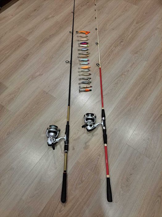 Conjunto pesca ao choco e lula