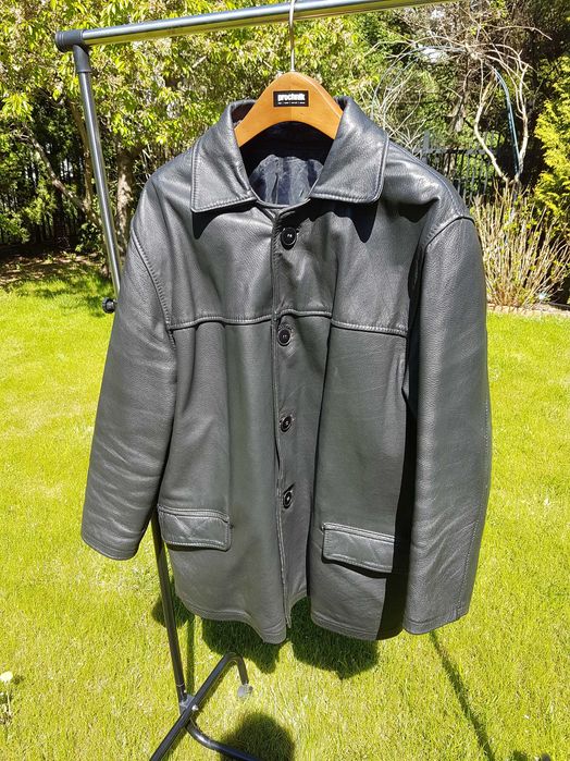 Katana - czarna skórzana kurtka męska Clazar