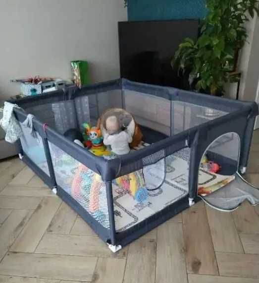 Манеж дитячий кульками 20 шт сірий