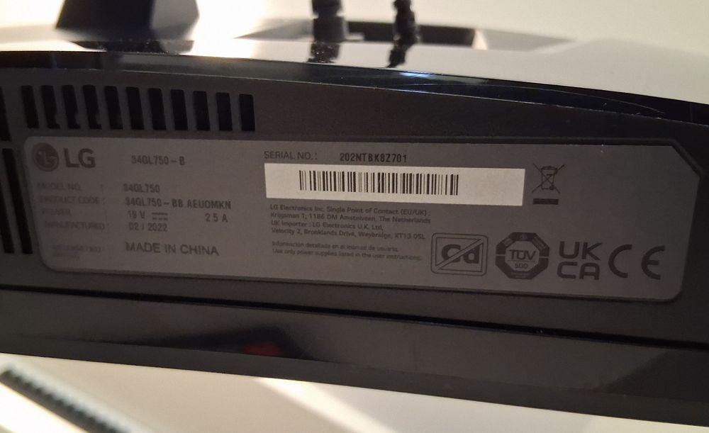 LG 34" Ultrawide Monitor