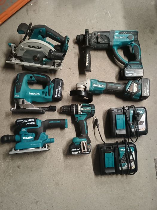 Zestaw narzędzi akumulatorowych Makita 18 V li-ion LXT