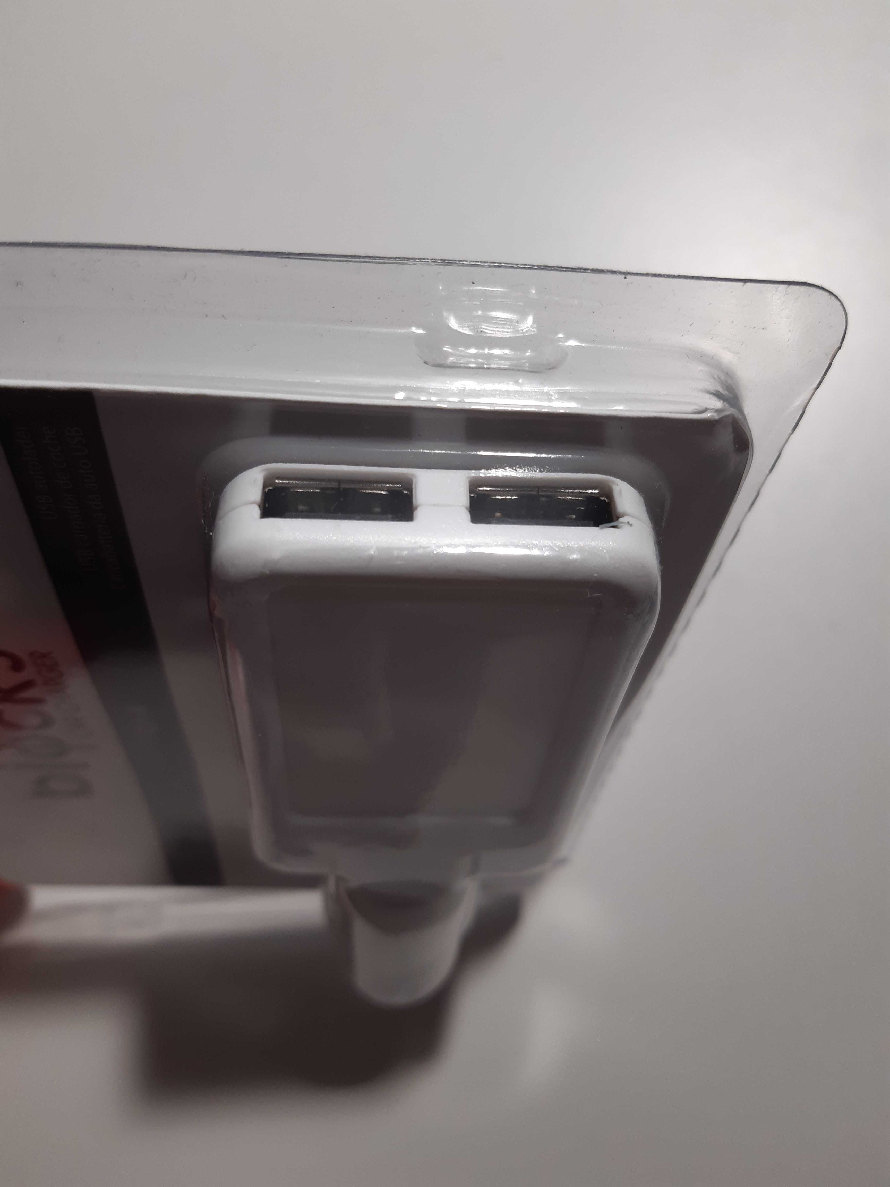 Przejściówka do samochodu ładowarka samochodowa 2x USB