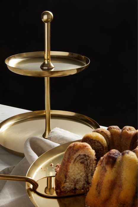 Металева двоярусна підставка для торта H&M сервірувальна тарілка H&M