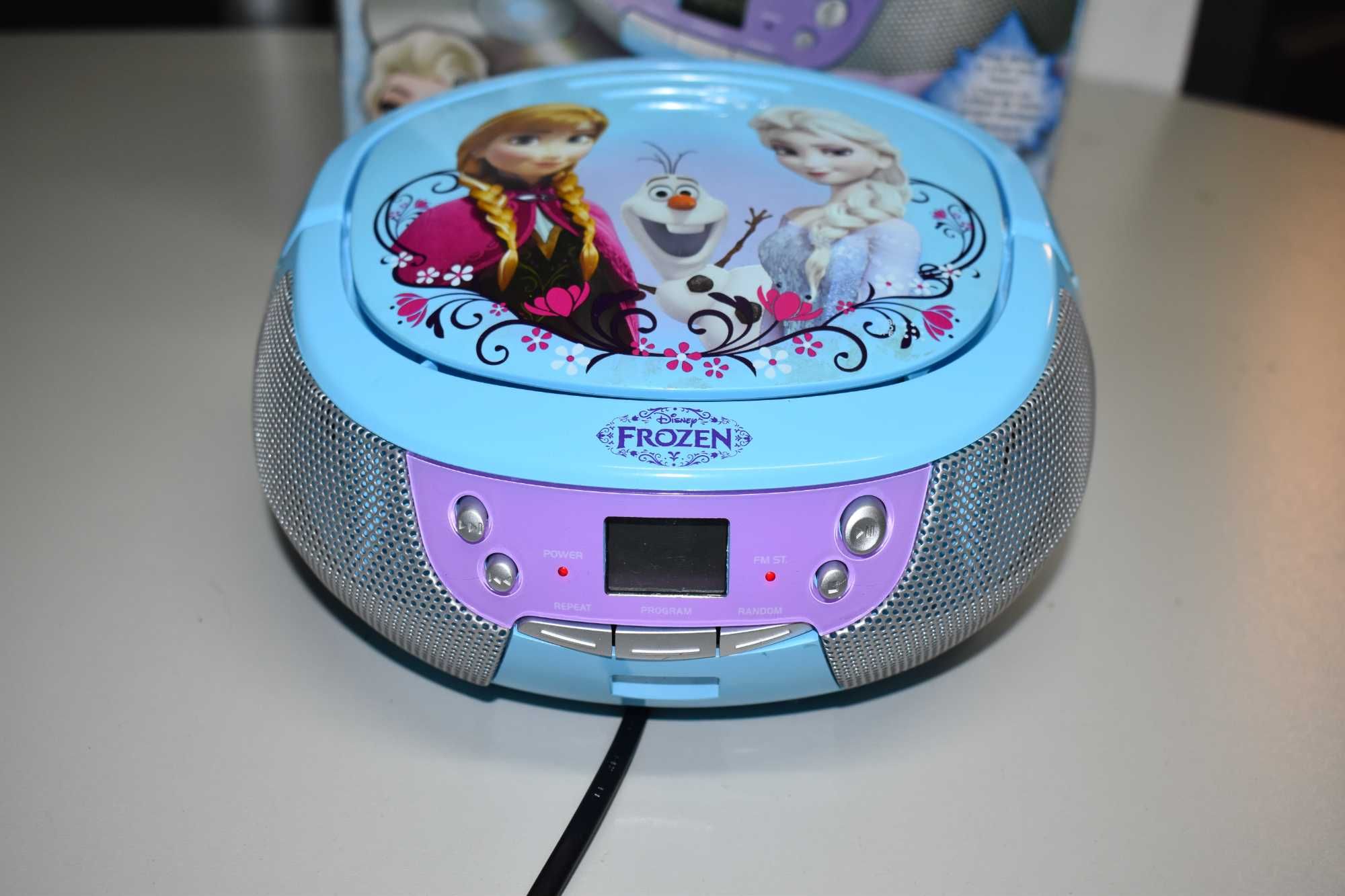 Radioodtwarzacz CD Disney Frozen niebiesko-srebrny Gwarancja 12 m-cy