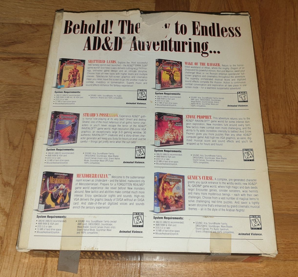 TSR Masterpiece Collection - Big Box - PC