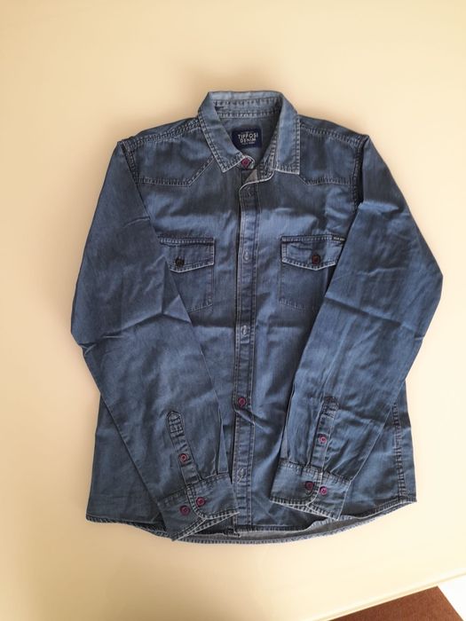 Camisa de ganga rapaz 13/14 anos