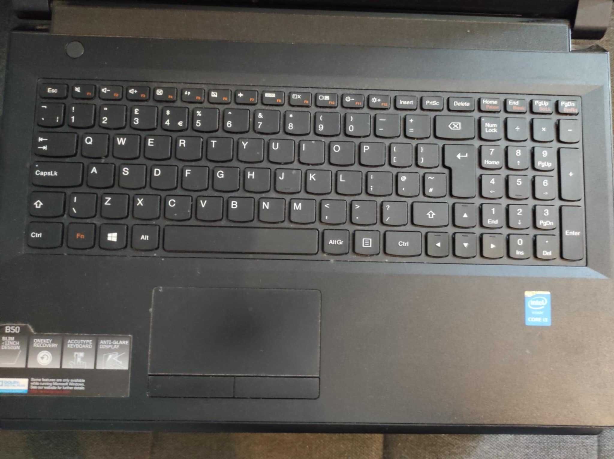 Laptop Lenovo B50-80 Intel Core i3 4005U + Windows 10 PRO