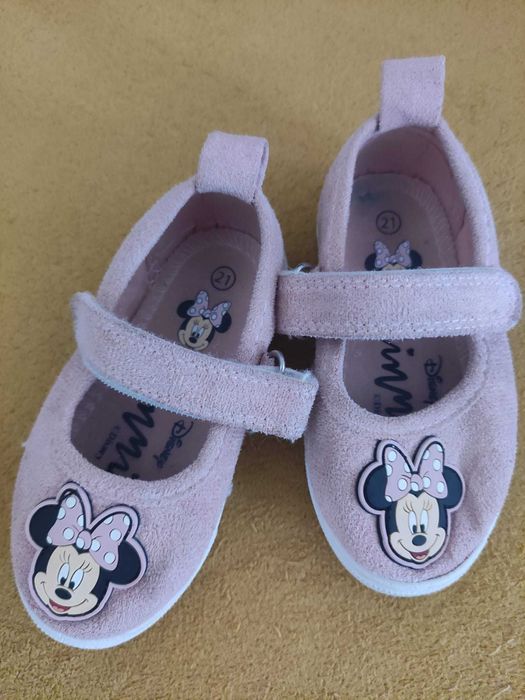 Kapcie dziewczęce na rzep Minnie, rozm. 21