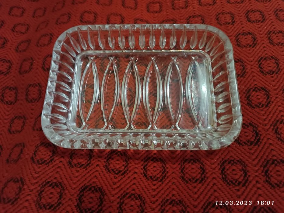 Хрустальні тарілки посуд старовинні речі