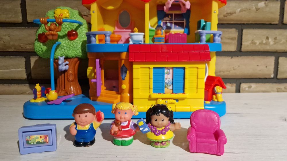 Fisher price robot + domek dumel