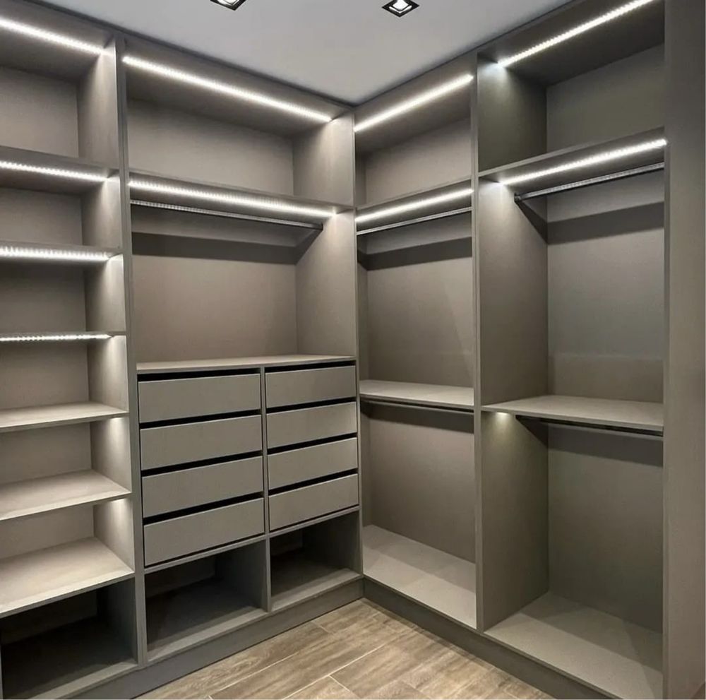 Closets e roupeiros em melamina
