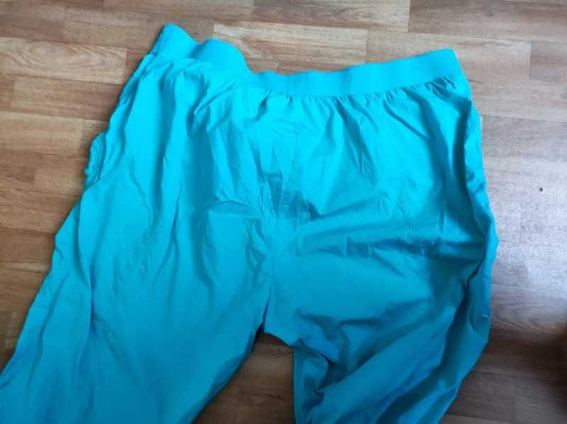 Bm Casual r 52 turkusowe rybaczki bawełna plus size