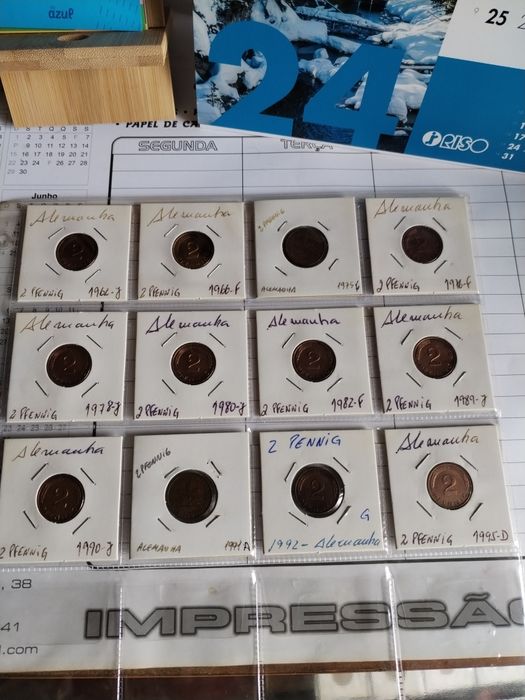 Moedas antigas Alemanha