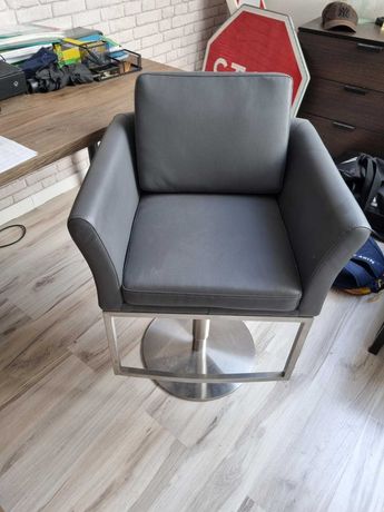 Krzesło barowe Hoker  szare