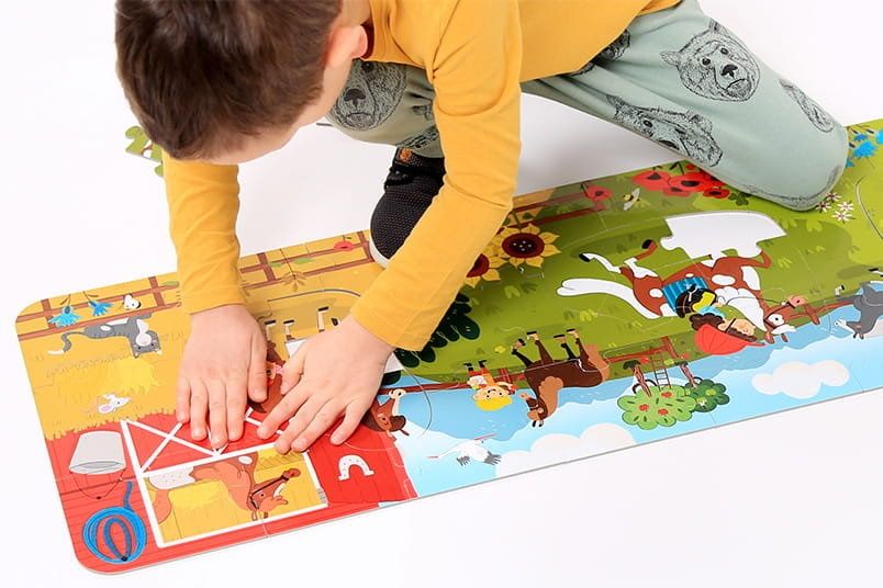 Dłuuugie puzzle w stadninie CzuCzu
