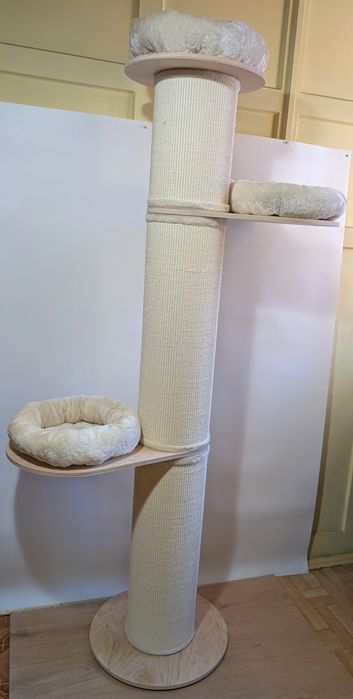 Natural Paradise Drapak dla Kota Jasmine XXL Kremowy 219cm OGROMNY