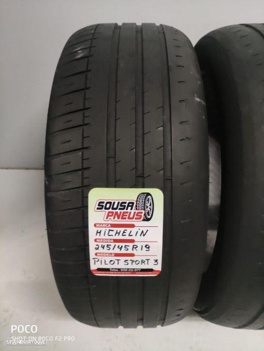 2 pneus semi novos 245-45r19 michelin - oferta da entrega