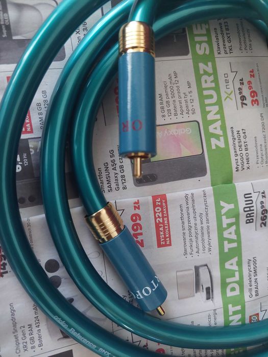 Ortofon interconnect 2 x RCA  - potężne brzmienie