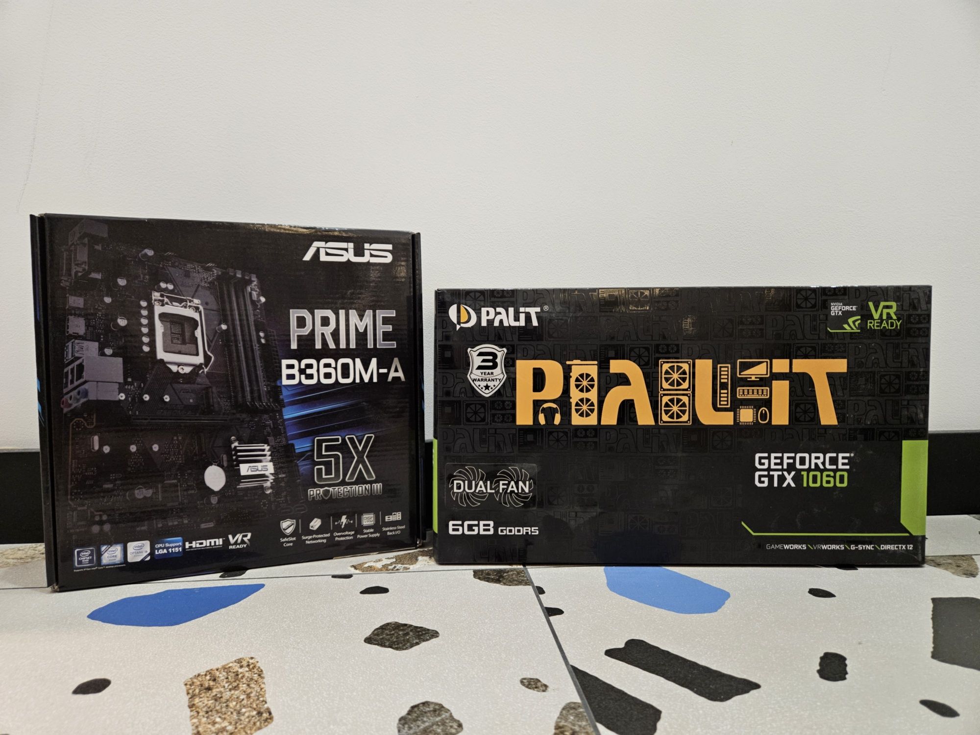 Komputer PC GTX 1060 6GB + i5 8400 + 16GB ram + B360M-A + VERO 600W