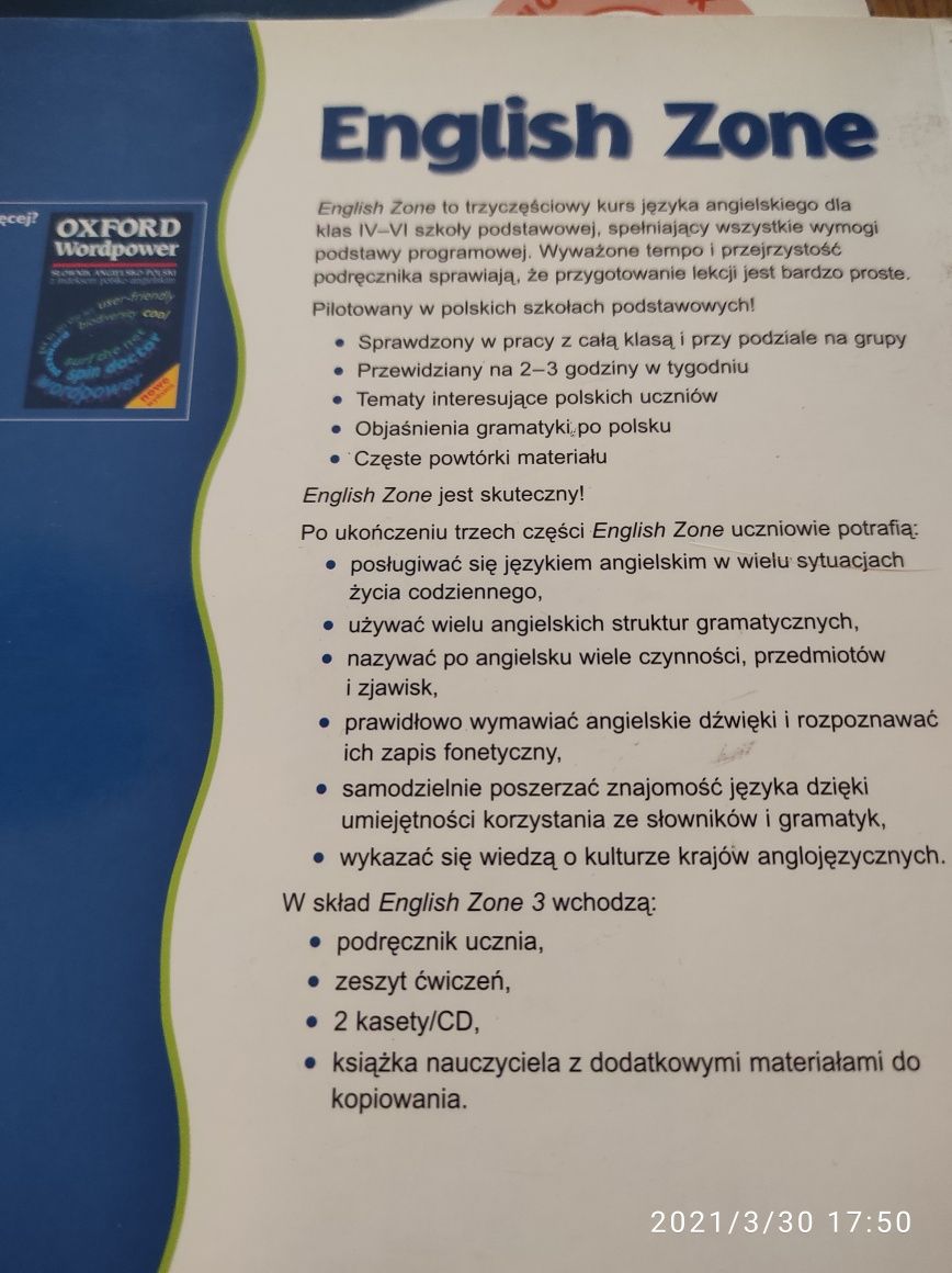 Komplet english zone 3