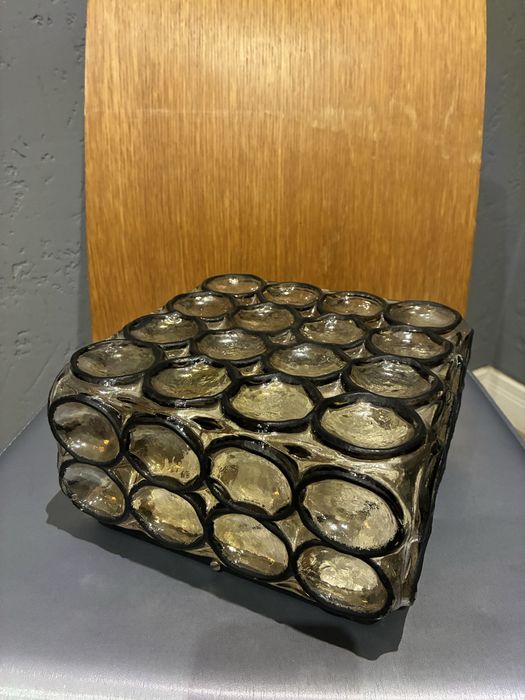 Glashutte Limburg plafon kinkiet design vintage 70s