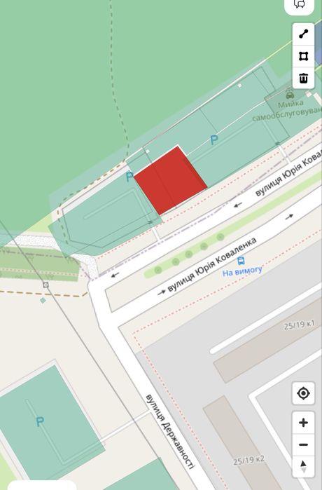 Оренда 10 сот для комерції. Юрія Коваленка