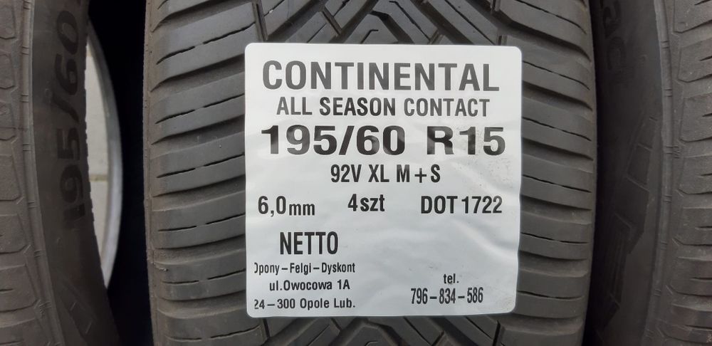 Opony Continental 195 60 R15
