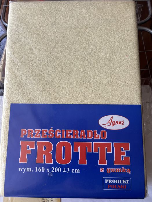 Prześcieradło z gumką  frotowe 160x200