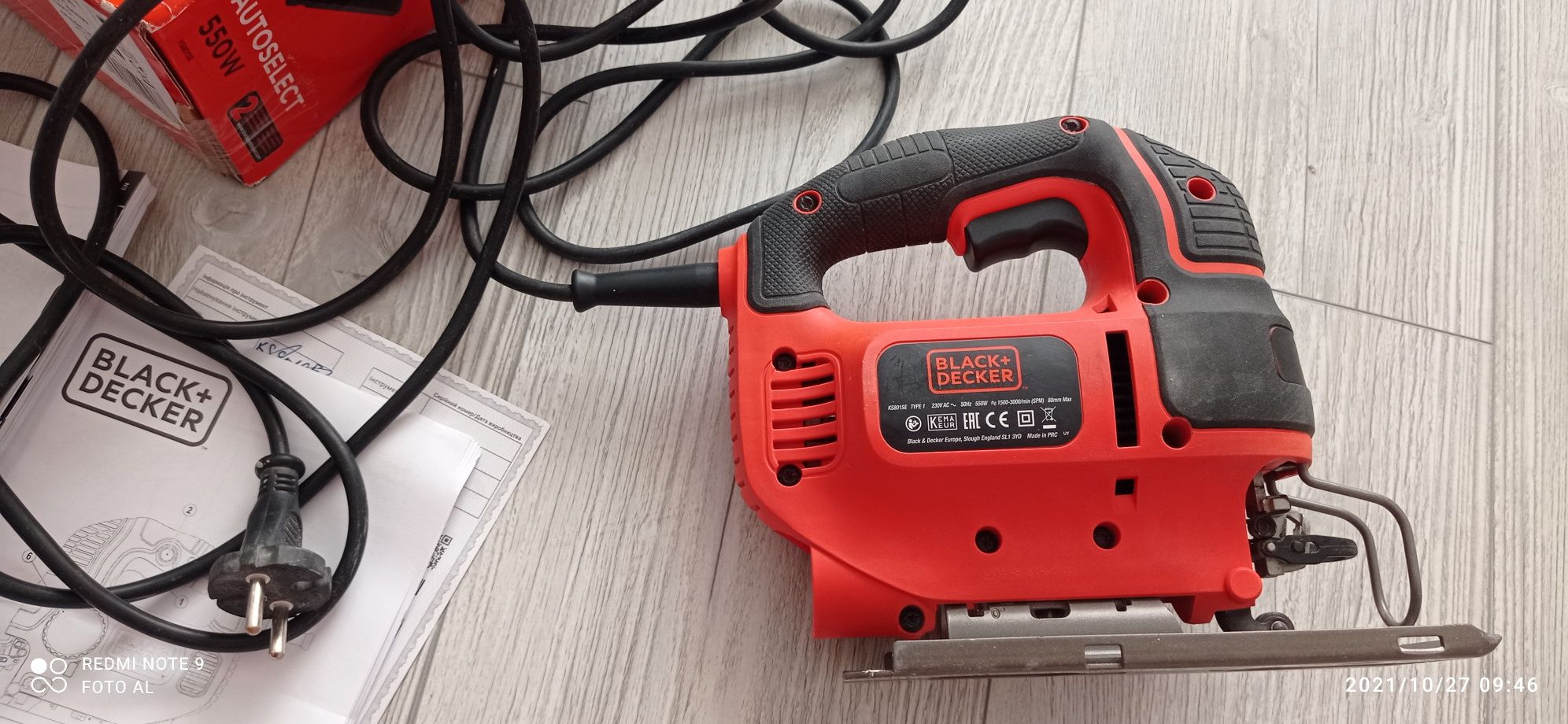 Электролобзик Blаck decker KS801SE
