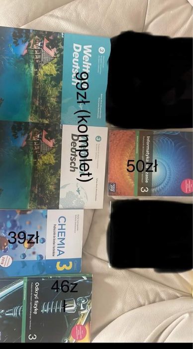 Sprzedam książki nowe do klasy 3 liceum technikum