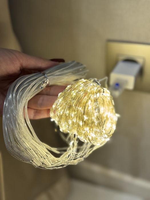 Гірлянда 6М*3М тепле світло+пульт+адаптер