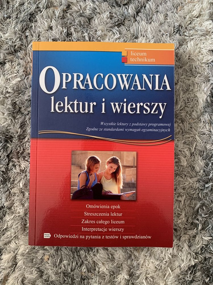 opracowania lektur i wierszy dla liceum i technikum