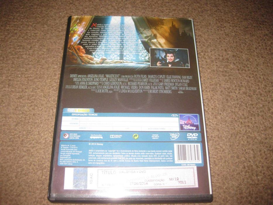 DVD "Maléfica" com Angelina Jolie
