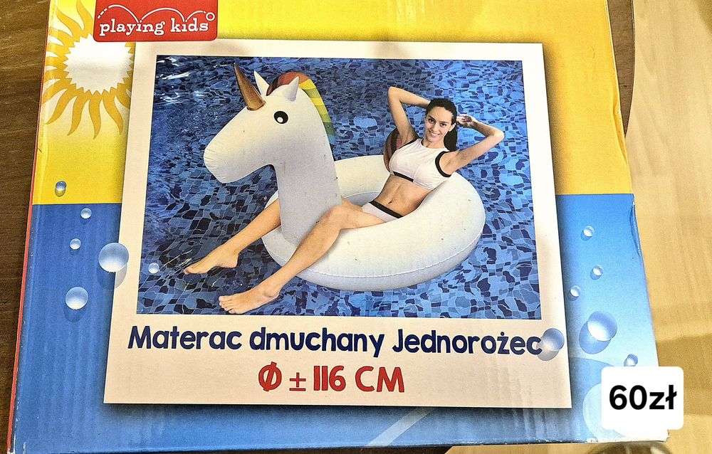 Materac dmuchany Jednorożec materac do wody