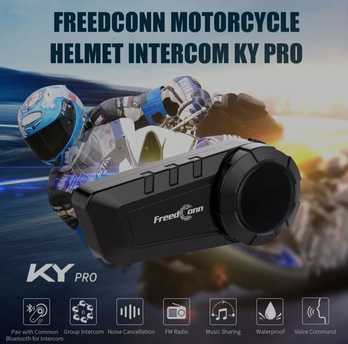 Мотогарнітура на шолом. Freedconn Ky Pro (нова)