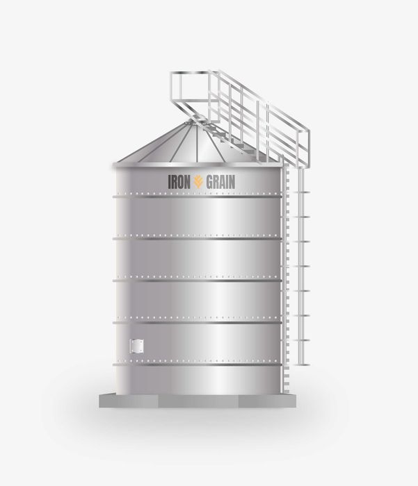 Silosy zbożowe Silosy płaskodenne z blachy ocynkowanej 200Ton 2000t