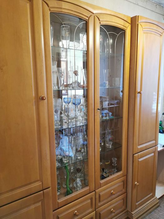 Drewniana witryna podświetlana BFM