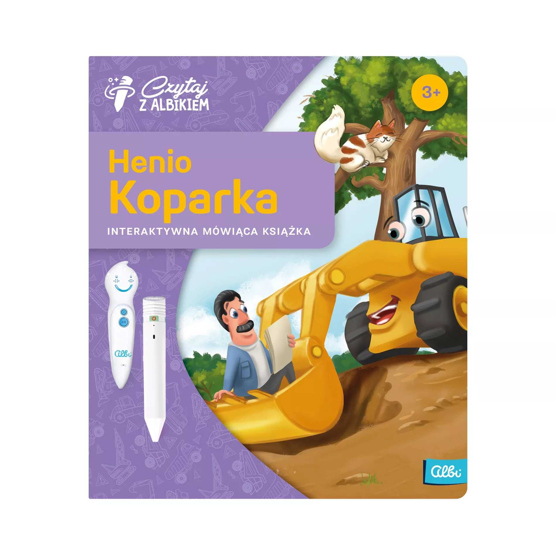 Czytaj z Albikiem Henio Koparka 3+ Interaktywna Książka Mówiąca Albi
