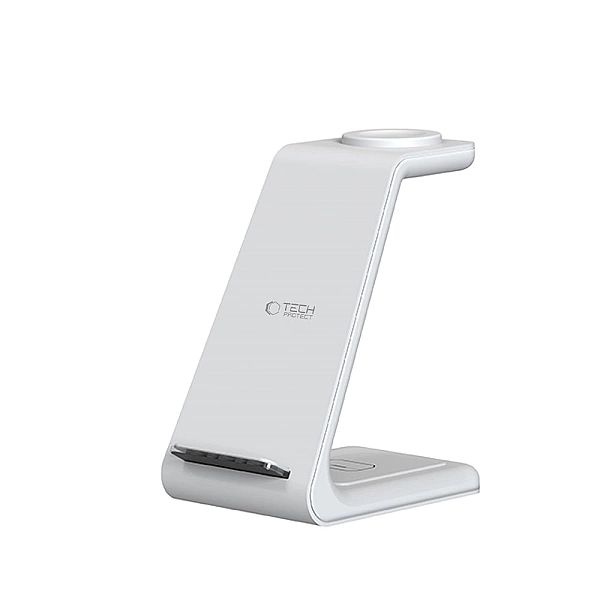 Tech-Protect Qi15W-A36/3In1 Wireless Charger For Apple White