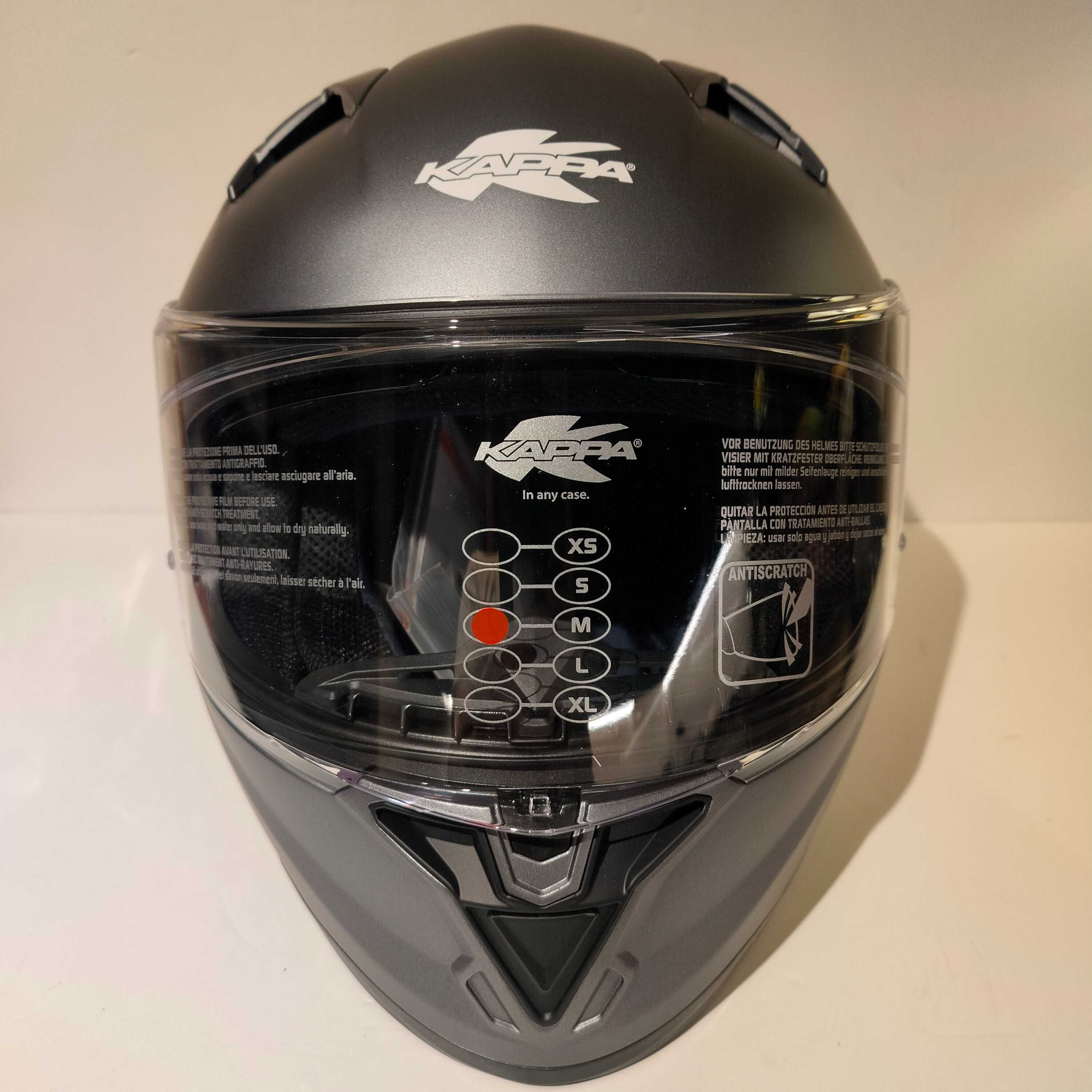 Capacete Integral Kappa Kv50 mota scooter novo